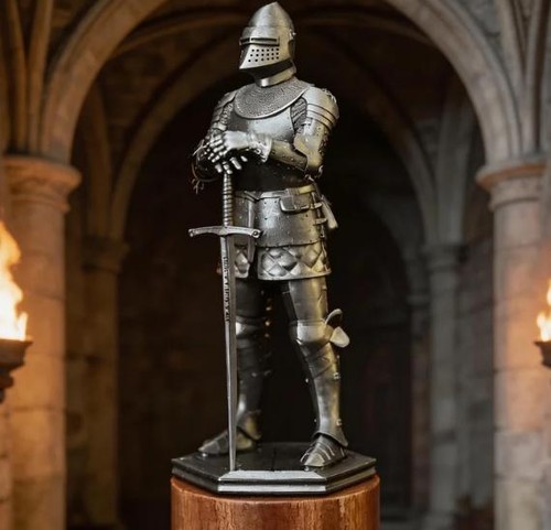 180mm medieval knight - knight, resin
